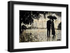 Rainy Day Rendezvous-Loui Jover-Framed Giclee Print