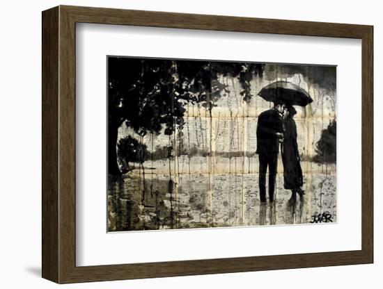 Rainy Day Rendezvous-Loui Jover-Framed Giclee Print