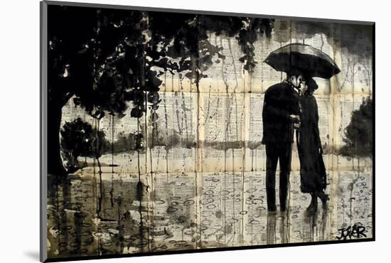 Rainy Day Rendezvous-Loui Jover-Mounted Giclee Print