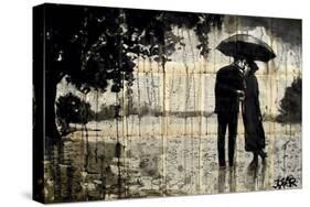 Rainy Day Rendezvous-Loui Jover-Stretched Canvas