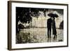 Rainy Day Rendezvous-Loui Jover-Framed Art Print