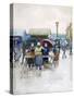 Rainy Day: The Fish Market-Maurice Brazil Prendergast-Stretched Canvas