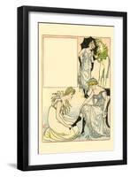 Rainy Days Came In, Dripping and Had to Change their Clothes-Walter Crane-Framed Art Print