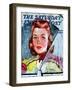 "Rainy Drive," Saturday Evening Post Cover, December 7, 1940-Emery Clarke-Framed Giclee Print