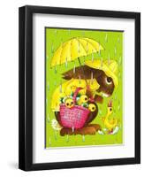 Rainy Easter - Playmate-Art Wallower-Framed Premium Giclee Print