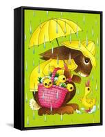 Rainy Easter - Playmate-Art Wallower-Framed Stretched Canvas