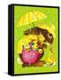 Rainy Easter - Playmate-Art Wallower-Framed Stretched Canvas