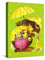 Rainy Easter - Playmate-Art Wallower-Stretched Canvas