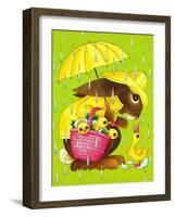 Rainy Easter - Playmate-Art Wallower-Framed Giclee Print
