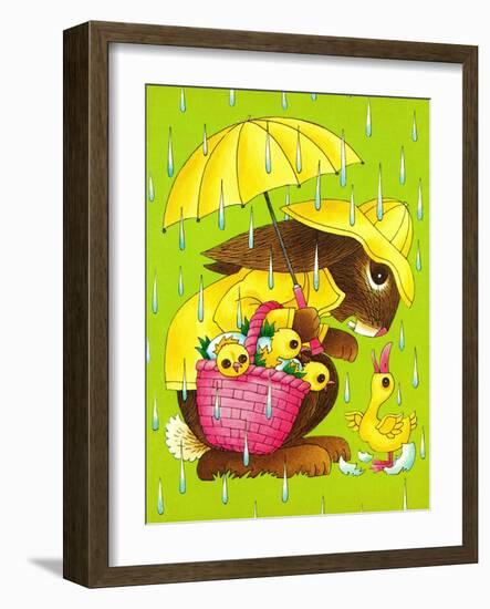 Rainy Easter - Playmate-Art Wallower-Framed Giclee Print