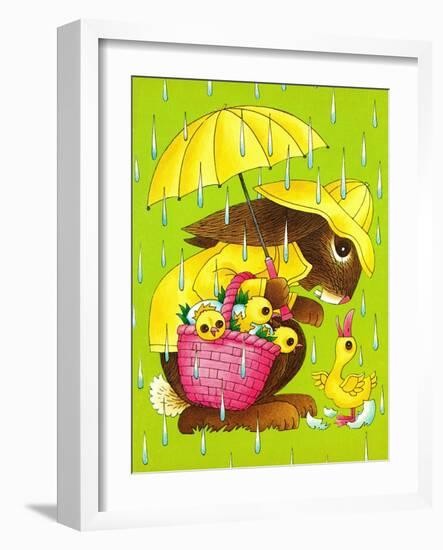 Rainy Easter - Playmate-Art Wallower-Framed Giclee Print