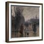 Rainy Evening on Hennepin Avenue, C.1902-Robert Koehler-Framed Giclee Print