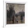 Rainy Evening on Hennepin Avenue, C.1902-Robert Koehler-Framed Giclee Print