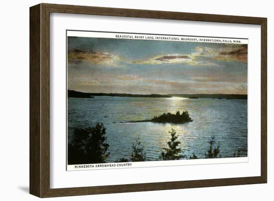 Rainy Lake, International Falls, Minnesota-null-Framed Art Print