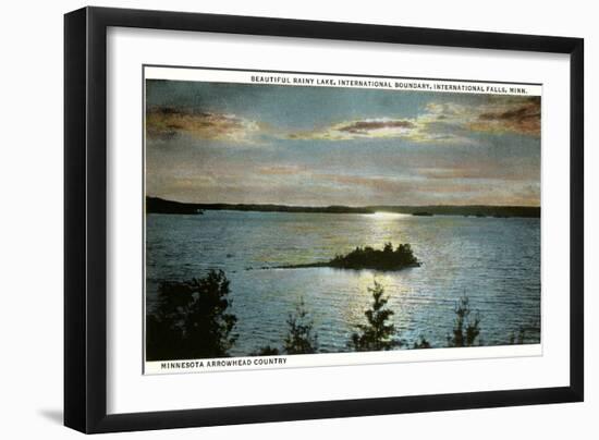 Rainy Lake, International Falls, Minnesota-null-Framed Art Print