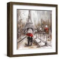 Rainy Paris-Marilyn Dunlap-Framed Art Print