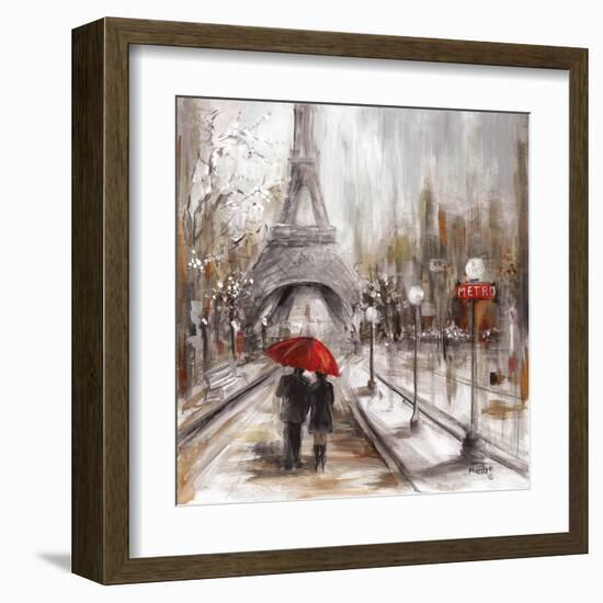 Rainy Paris-Marilyn Dunlap-Framed Art Print