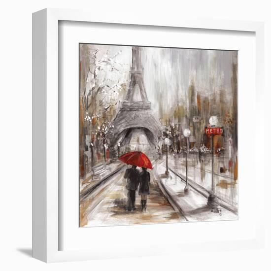 Rainy Paris-Marilyn Dunlap-Framed Art Print