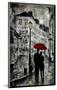 Rainy Promenade-Loui Jover-Mounted Giclee Print