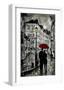 Rainy Promenade-Loui Jover-Framed Art Print