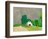 Rainy Season on the Farm-Ynon Mabat-Framed Art Print