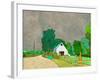 Rainy Season on the Farm-Ynon Mabat-Framed Art Print