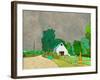 Rainy Season on the Farm-Ynon Mabat-Framed Art Print