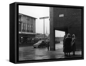 Rainy Street 60s-Henry Grant-Framed Stretched Canvas