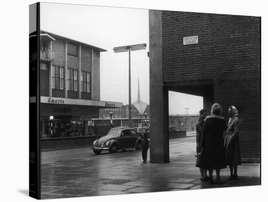 Rainy Street 60s-Henry Grant-Stretched Canvas