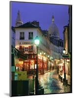 Rainy Street and Dome of the Sacre Coeur, Montmartre, Paris, France, Europe-Gavin Hellier-Mounted Photographic Print