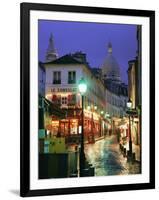 Rainy Street and Dome of the Sacre Coeur, Montmartre, Paris, France, Europe-Gavin Hellier-Framed Photographic Print