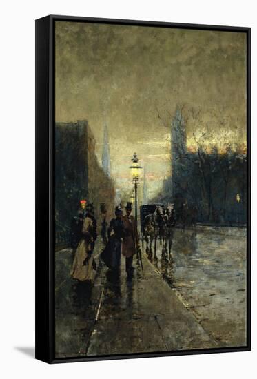 Rainy Streets, New York-Guaccimanni Alessandro-Framed Stretched Canvas