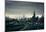 Rainy View of Manhattan from Long Island Expressway-null-Mounted Poster