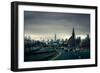 Rainy View of Manhattan from Long Island Expressway-null-Framed Photo