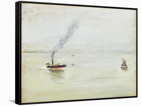 Rainy Weather on the Elbe, 1902-Max Liebermann-Framed Stretched Canvas