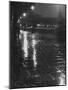 Rainy Wet Sidewalk at Night, London-Emil Otto Hoppé-Mounted Photographic Print