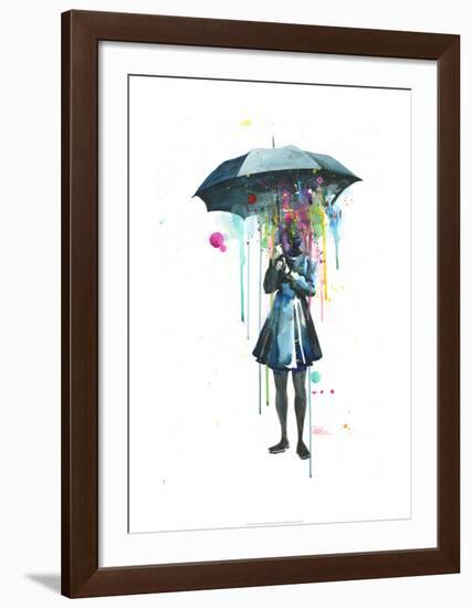 Rainy-Lora Zombie-Framed Art Print