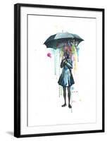 Rainy-Lora Zombie-Framed Art Print