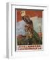 Raise Mao's Flag High to Achieve Modern Defense, Chinese Cultural Revolution-null-Framed Giclee Print