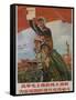 Raise Mao's Flag High to Achieve Modern Defense, Chinese Cultural Revolution-null-Framed Stretched Canvas