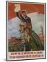Raise Mao's Flag High to Achieve Modern Defense, Chinese Cultural Revolution-null-Mounted Giclee Print