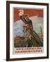Raise Mao's Flag High to Achieve Modern Defense, Chinese Cultural Revolution-null-Framed Giclee Print