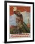 Raise Mao's Flag High to Achieve Modern Defense, Chinese Cultural Revolution-null-Framed Giclee Print