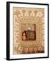 Raised Mud Reliefs Inlaid with Mirror on the Walls in Modern Home-John Henry Claude Wilson-Framed Photographic Print