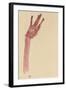 Raised Red Hand, 1910-Egon Schiele-Framed Giclee Print