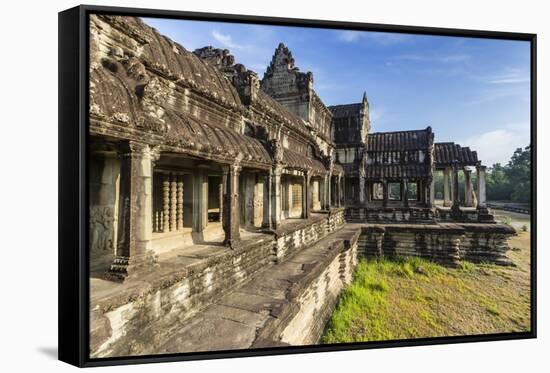 Raised Terrace at Angkor Wat-Michael Nolan-Framed Stretched Canvas