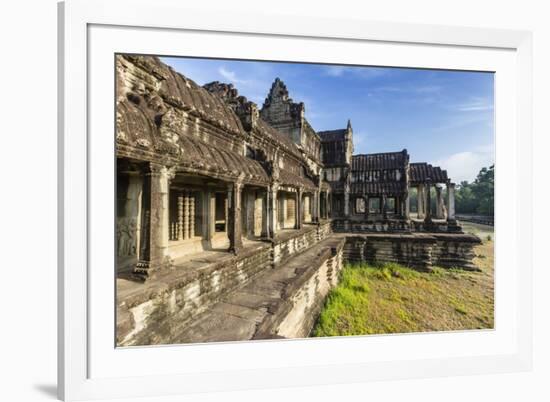 Raised Terrace at Angkor Wat-Michael Nolan-Framed Photographic Print