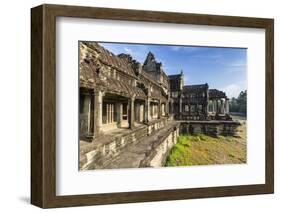 Raised Terrace at Angkor Wat-Michael Nolan-Framed Photographic Print