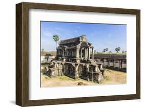 Raised Terrace at Angkor Wat-Michael Nolan-Framed Photographic Print