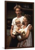 RAISIN ARIZONA, 1987 directed by JOEL AND ETHAN COEN Nicolas Cage and Holly Hunter (photo)-null-Framed Photo